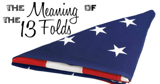 properly folded american flag